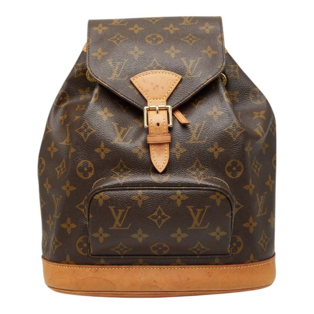LOUIS VUITTON Brown Monogram Leather Backpack - Picture 1 of 12